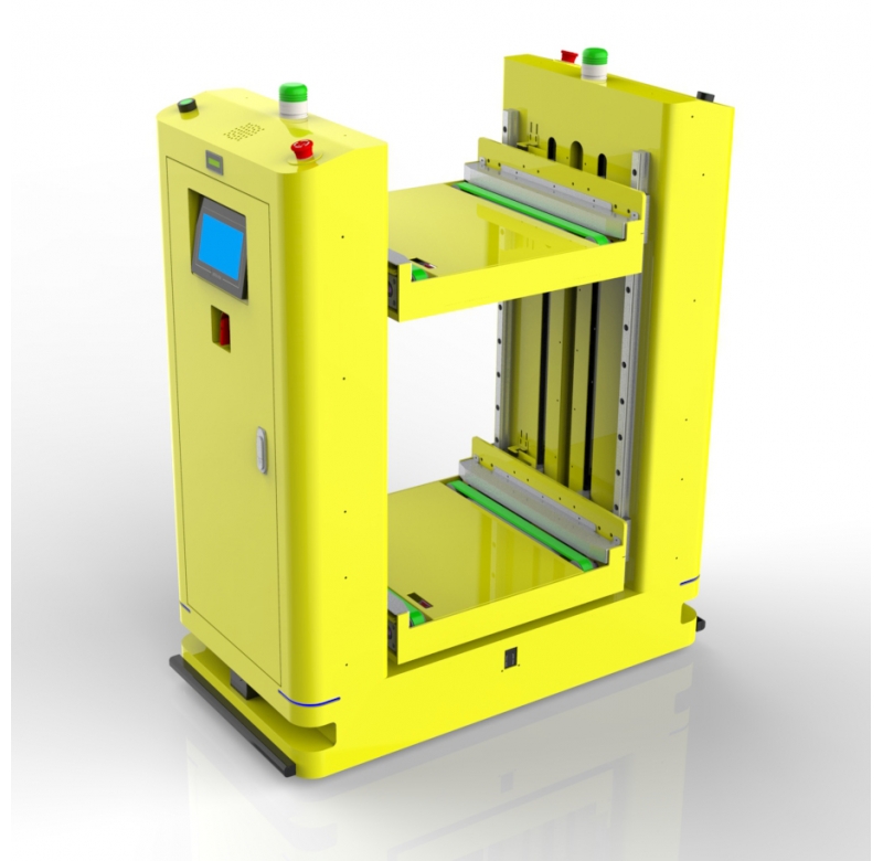 SMT同步带双层对接式AGV  SMT synchronous belt up-down docking AGV